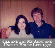 Jill and I at My Aunt and Uncle's House Late 1972
